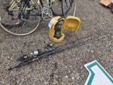 Fishing Poles, Coleman Lantern w/ Case