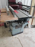 Delta 10in tilting arbor unisaw with dolly and table