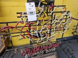 Budweiser neon sign, damaged