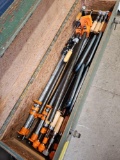 Box with clamps