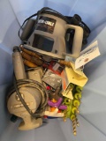 Drill bits, sander, allen keys