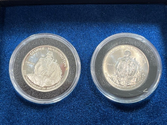 (2) 1982 50 Cent Washington Proof Set