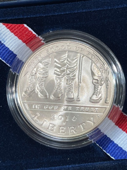 2010 American Veterans Disabled for Life Commemorative Silver Dollar