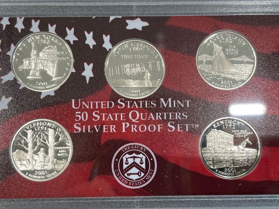 2001 United States Mint Silver Proof Set