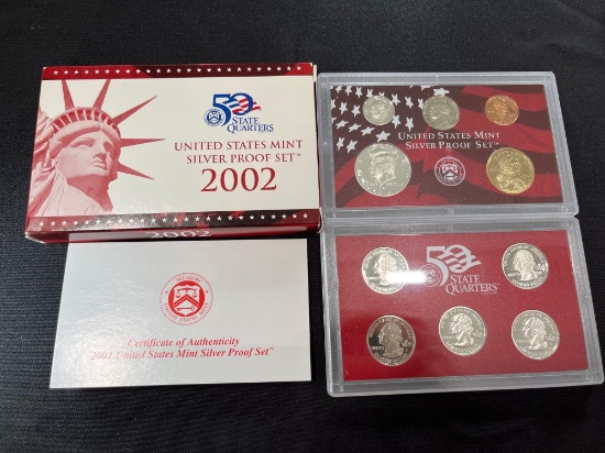 2002 United States Mint Silver Proof Set