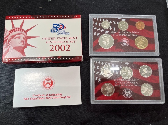 2002 United States Mint Silver Proof Set