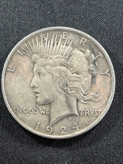 1924 Peace Silver Dollar Coin