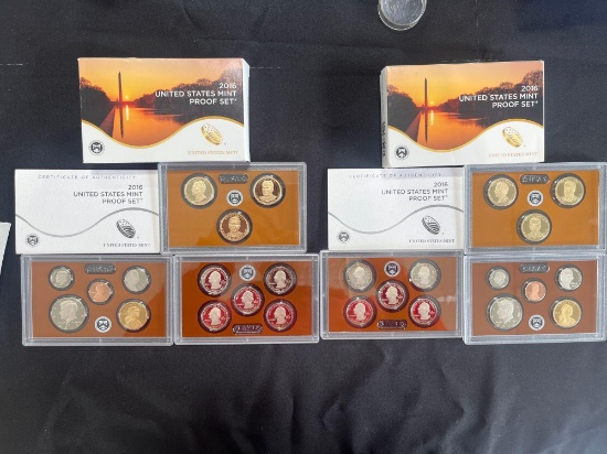 (2) 2016 United States Mint Proof Sets