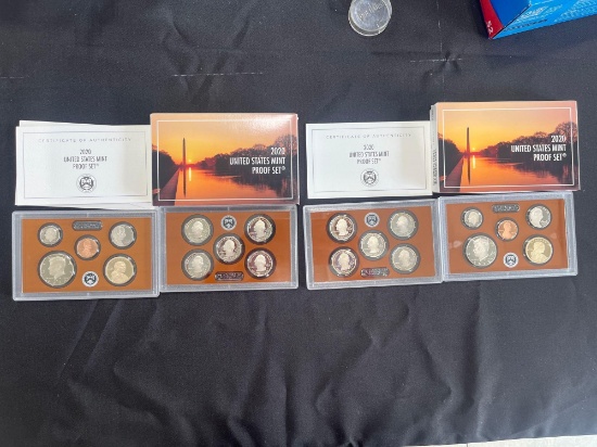 (2) 2020 United States Mint Proof Sets