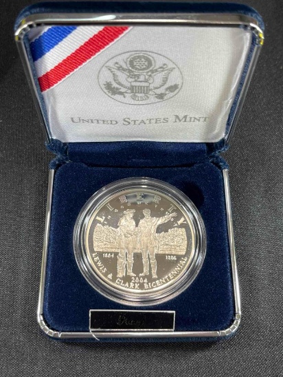 2004 Lewis and Clark Bicentennial Silver Dollar Coin
