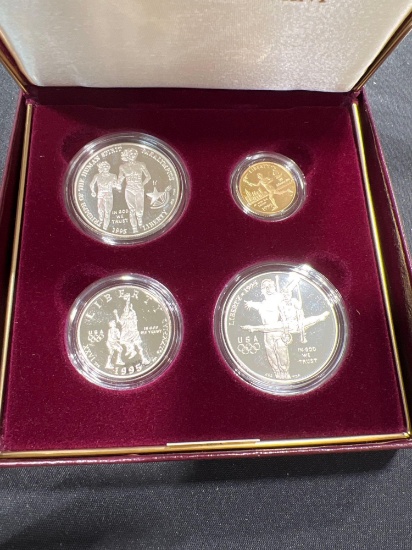 1995 Four Coin Proof Set U.S. Olympic Coins of the Atlanta Games