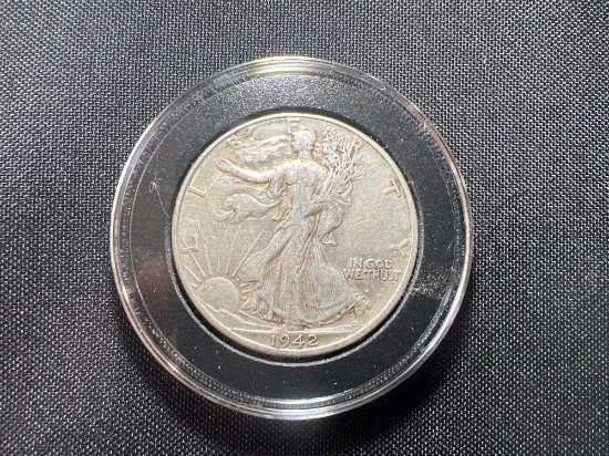 1942 D Walking Liberty Half Dollar