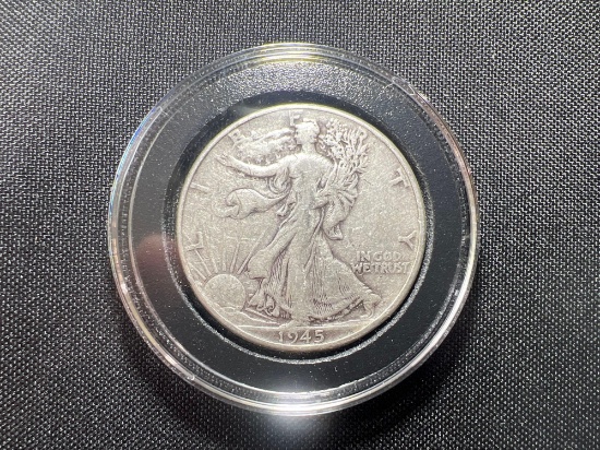 1945 Walking Liberty Half Dollar