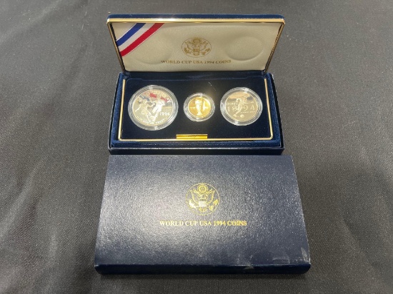 World Cup USA 1994 Gold and Silver Commemorative Coin Set