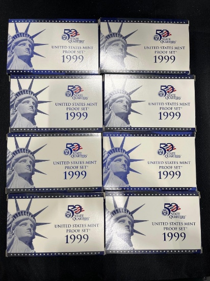 (8) 1999 United States Mint Proof Sets