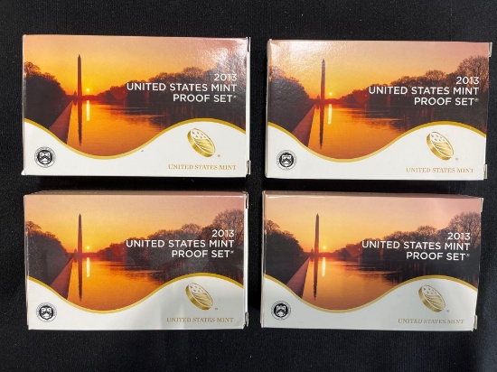 (4) 2013 U.S. Mint Proof Sets
