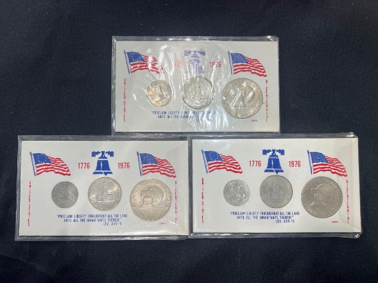 (3) Bicentennial US Coin Sets