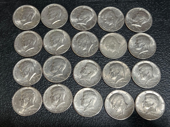 (20) 1971 Kennedy Half Dollars
