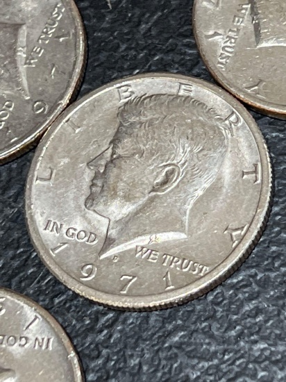 (20) 1971 Kennedy Half Dollars