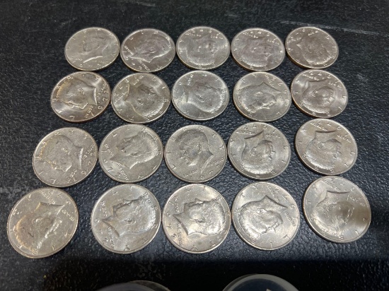 (20) 1972 Kennedy Half Dollars
