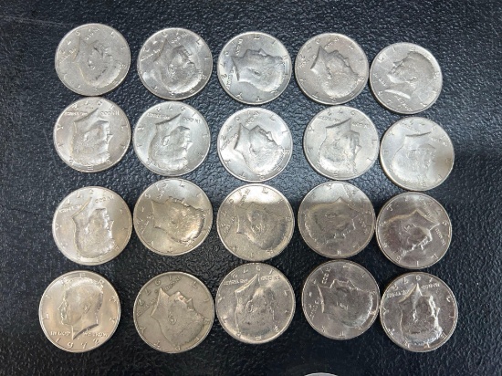 (20) 1972 Kennedy Half Dollars
