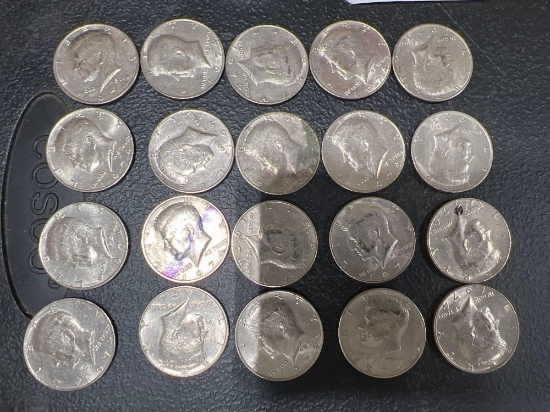 (20) 1974 Kennedy Half Dollars