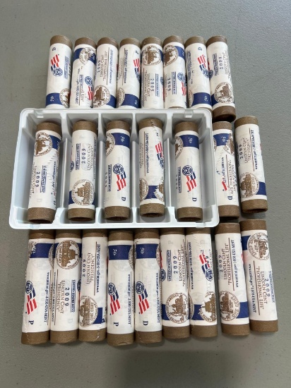 (24) Rolls of US Mint 2009 Lincoln Pennies