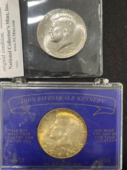 (2) Franklin Half Dollars