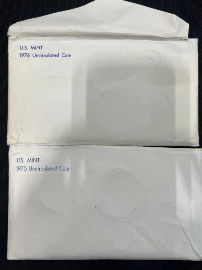 U.S. Mint 1975-76 Uncirculated Coin Sets