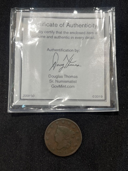 1824 Large Cent Coin