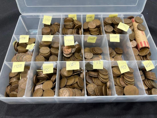 Large Lot of Assorted Pennies