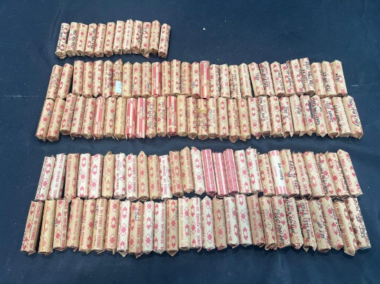 (125) Rolls of Various Pennies