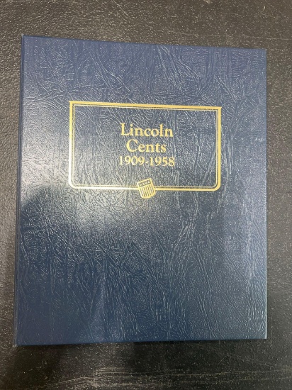 Lincoln Cents 1909-1958 Collection Book, Not Complete