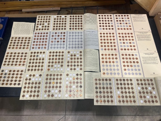 (9) Lincoln Head Penny Collection Books, Not Complete