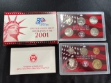 2001 United States Mint Silver Proof Set