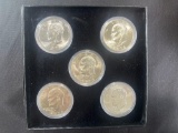(5) 1971-1976 Eisenhower Dollar Coins