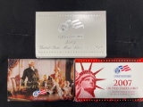 2007 U.S. Mint Silver Proof Set with Presidential Dollar Coin Proof Set