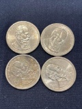 (4) Presidential Rutherford B. Hayes Dollar Coins