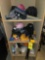 Bike accessories, tubes, helmets, basketball net, and more