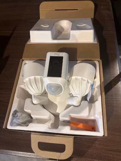 NIB Ring Flood Light Camera