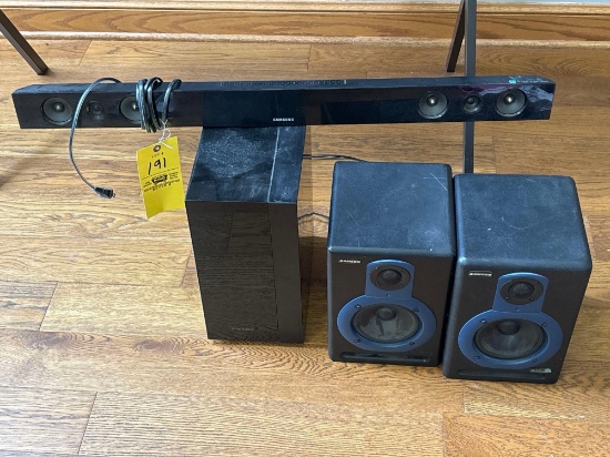 Samson Speakers, Samsung Speaker Bar and Base