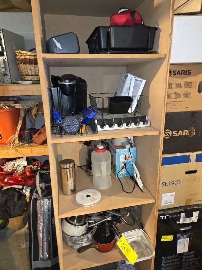 Kitchen items, pots, pans, food processor