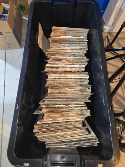 Tote full of records