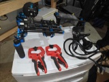 Neewer Shoulder camera mount, Godox H600 light, Milwaukee clamps