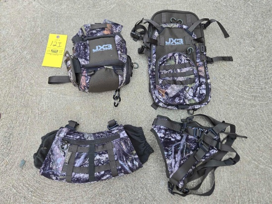 JX3 Outdoors binocular harness and Versa Pack attachment