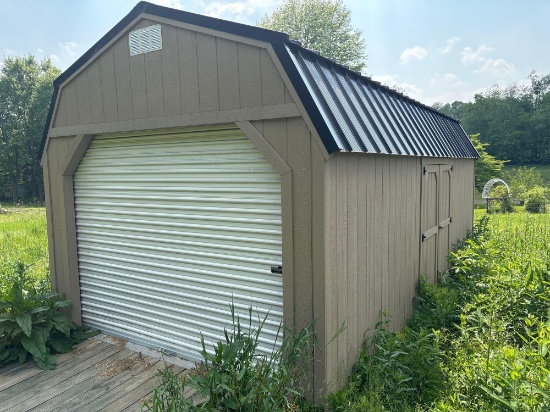 12ft x 24 Storage Shed with Lift and Side Door Access