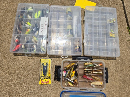 Top water lures, shallow diver crank baits, and more