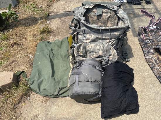 Ruck Sack with Sleeping Bags