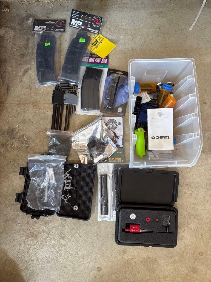 AR15-22 Mag, Bore Sighting Laser, Scope Rails