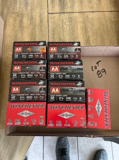 (9) boxes 12ga Target loads